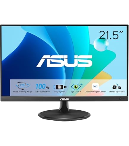 Amazon.com: ASUS VP228H Gaming Monitor 21.5-inch FHD 1920x1080 1ms