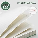 EMSHOI A4 Notebook 300 Pages 150 Sheets 100gsm Waterproof Cover Dark Green view 3