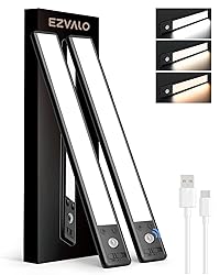 EZVALO 14.5inch Under Cabinet Lighting, 3200mAh
