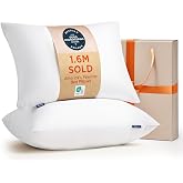 Bedsure Pillows Queen Size Set of 2, Bed Pillows for Sleeping | Hotel Collection,Down Alternative Filling, Soft Support for Back, Stomach or Side Sleepers,Queen ,28"x19",White,2 Pack