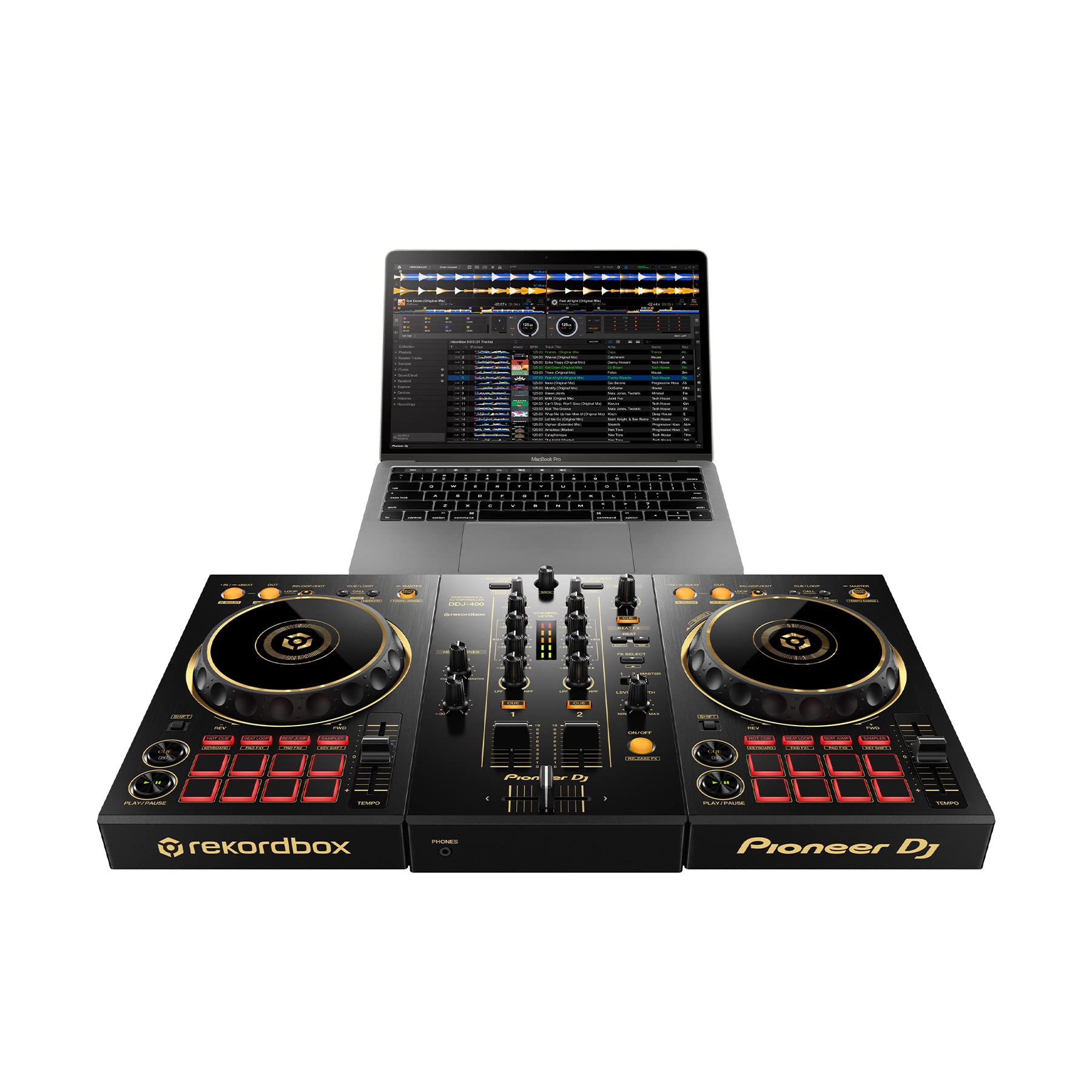 Pioneer DDJ-400 Controlador DJ de 2 canales (dorado)