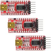 MusRock 3pcs FT232RL USB to UART Serial Programmer Module 3.3V/5V Dual Voltage Mini Interface for Arduino