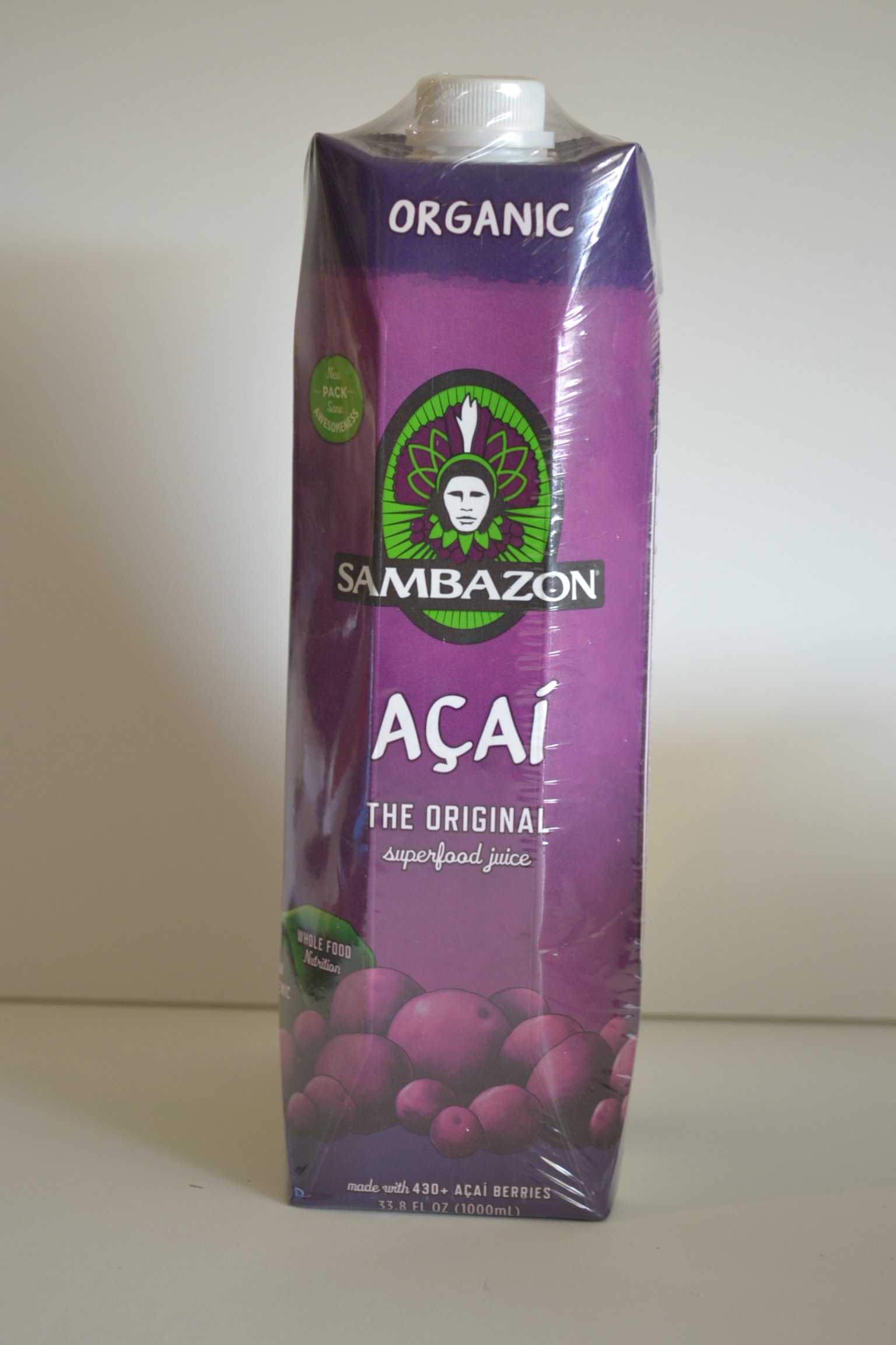 Sambazon Organic Acai The Original Superfood Juice 33.8 Fl.oz ( 1000ml