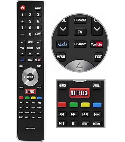 EN-32961HS EN32961HS 交換用リモコン 対応機種: Hisense TV N42K391 N50K391 N55K391 LTD-N42K391 LTD-N50K391 LED-D65T880IXG3D LED-D42T770IX Amazon.com: New EN-32961HS Replace Remote fit for Hisense TV