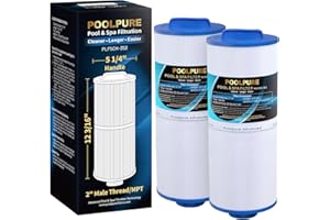 POOLPURE 5CH-352 Spa Filter Replaces PPM35SC-F2M, Marquis Spa 20042, 20092, 70-0240, 370-0242, 370-0243, Filbur FC-0196, 2" Male Thread/MPT Hot Tub Filter, 2 Pack