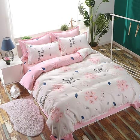 DOTBUY Funda De Edredón, 4PC Ropa de Cama Suave De ...