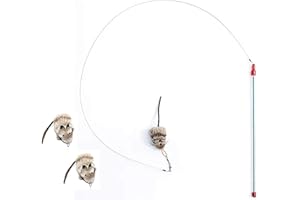 GoCat Cat Lures Catcher Cat Toy + 2 Refill Mouse