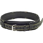 AISENIN 3 inch Padded Tool Belt Work Tool Belt for Heavy Duty Work(Yellow and Black)