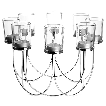 Glass Tea Light Holder Candle Holder Dining Table Decorations