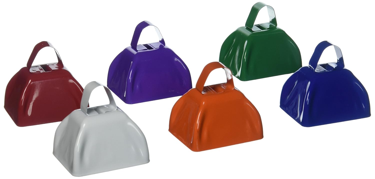 Assorted School Color Cowbells (1 dozen) Bulk Amazon.co.uk Toys & Games