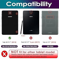 DETUOSI Shockproof Case for Samsung Galaxy Tab S2