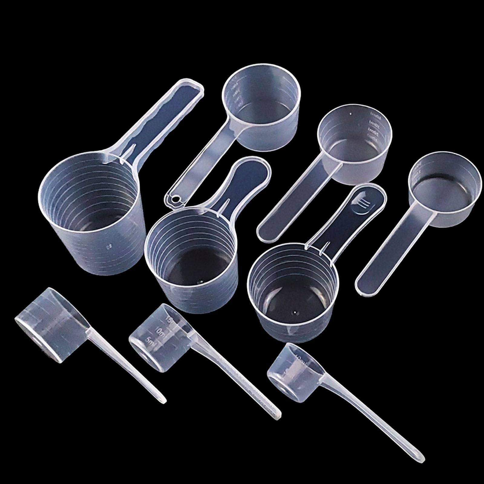 9 Pcs Washing Powder Scoop, Scoops for Powder, Laundry Scoop, Laundry Powder Scoop, Measuring Scoop, 5g, 7.5g, 10g, 15g, 20g, 25g, 30g, 35g, 50g Reusable Protein Powder Scoop