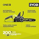 Ryobi OCS1830 18V ONE+ 30cm Cordless Brushless Chainsaw 10 m/s view 2