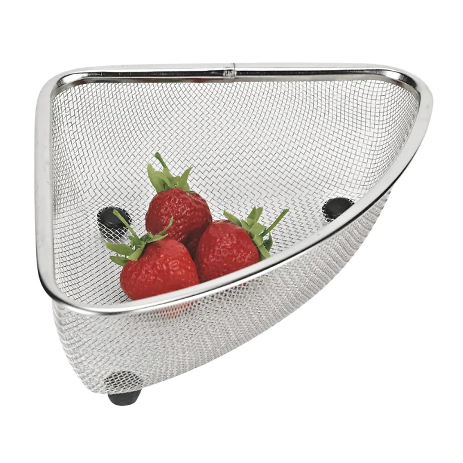 Mesh Corner Sink Strainer Stainless Steel 9.75 x 7.5 x 3.25 H. by Better