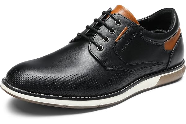 Bruno Marc Men's Casual Dress Shoes Derby Oxfords | Wide Width,Dress Sneakers,Derby,Round Toe,Lace Up,All-Day Comfort,Soft &