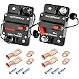 Bolipoeq 50Amp Circuit Breaker DC 12V-48V for Marine Boat Trolling Motor Automotive RV Trailer Car Solar System Battery Disco