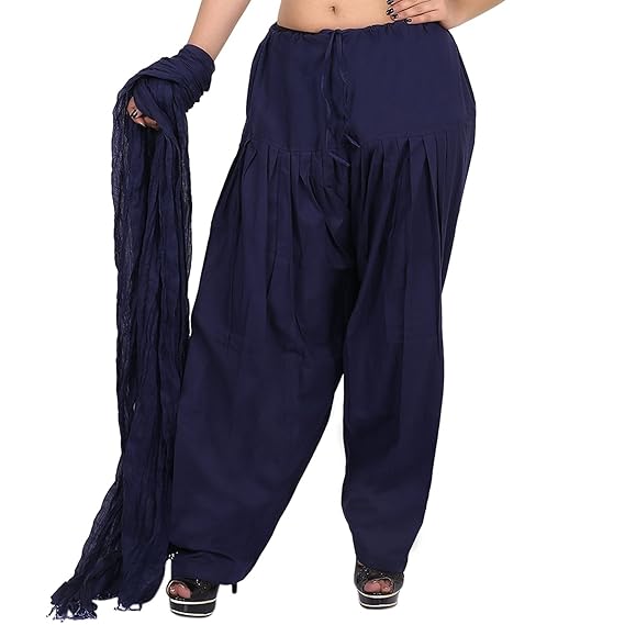 Brand present Solid Qulity Cotton Patiala Salwar Pant with Dupatta set