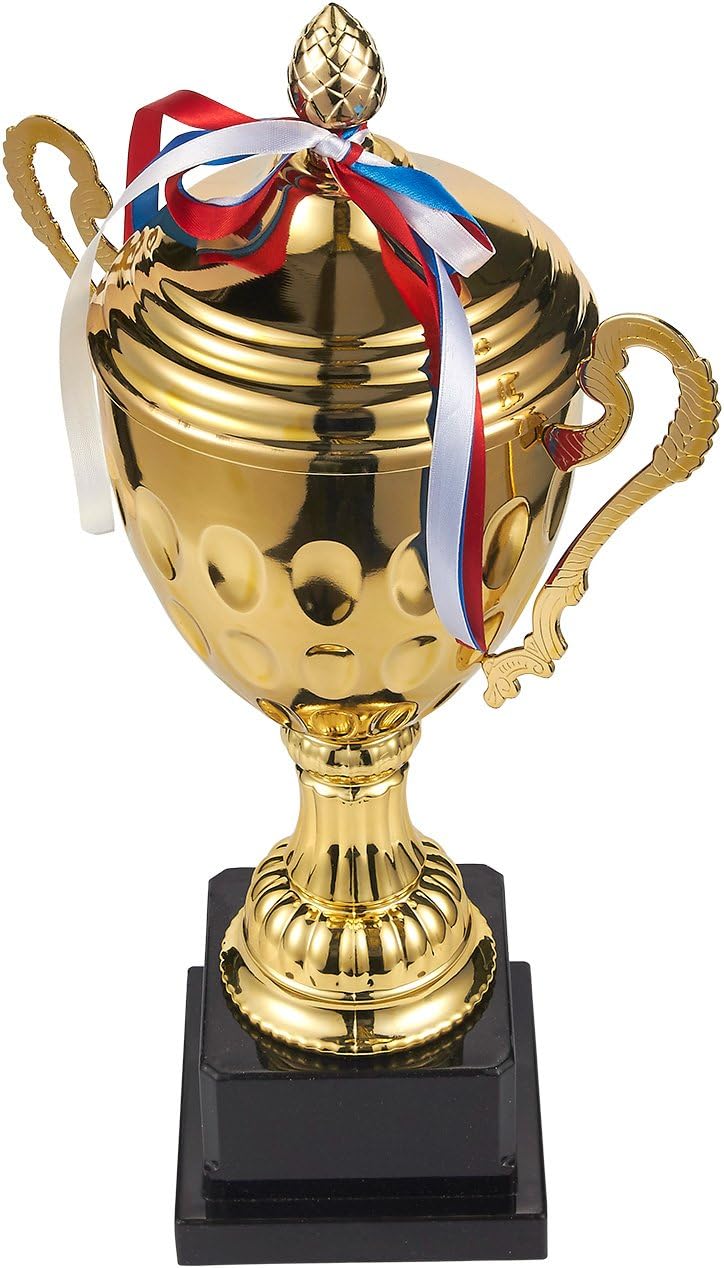 Juvale Large Big Gold Trophy Cup - 16.6 Inches First Place Winner Awards for Sports, Tournaments, Competitions : Sports & Outdoors