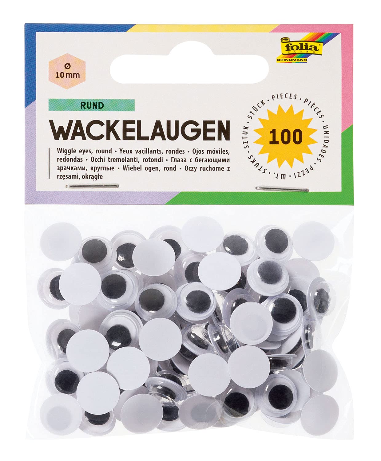 Wackelaugen 10mm rund 100er — image 1