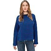 Madewell Women's Easy Crewneck Long Sleeve Tee in Stripe