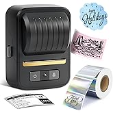 NDYIN Label Makers, Label Maker Machine with Tape, Bluetooth Label Maker, Portable Thermal 2 Inch Label Printer for Small Business, Barcode, Address, Logo, Clothing, Sticker Printer for Phones & PC