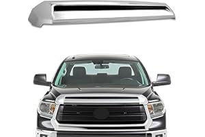 HECASA Hood Bulge Molding Compatible with 2014-2021 Toyota Tundra Silver Color Code 202 Platinum Style Front Upper Grille Hoo