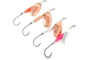 Prime Lures Weighted Fishing Spinners Real Silver