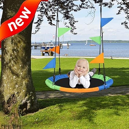 columpios redondos para niños