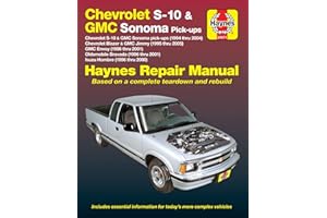 Chevrolet S-10 & GMC Sonoma Pick-ups (94-04). Includes S-10 Blazer & GMC Jimmy (95-05), GMC Envoy (98-01) & Olds Bravada/Isuz