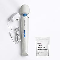 Original Magic Wand Rechargeable Vibratex Personal Wand Massager with IntiMD Powered Trigger Point Massager Kit