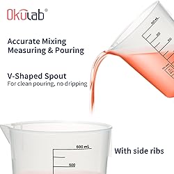 4 Pcs Plastic Beaker Set, 4pcs of