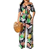 Women Sexy Swimsuit And Cover Up Set Wide Leg Jumpsuit Spaghetti Strap Top Long Pants Summer Beach Sets