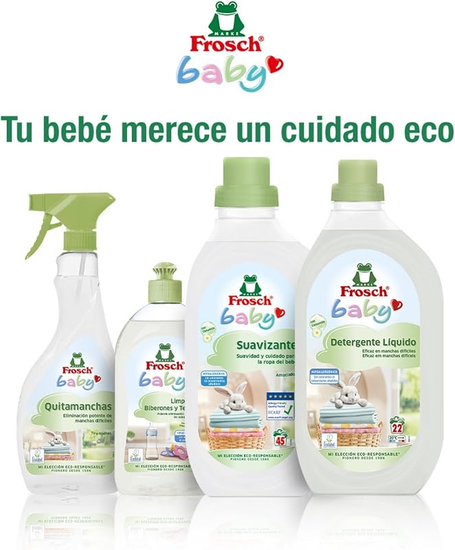 - Garrafas, Tetas e Chupetas Ecológicas de Detergente com Pantenol | Hipoalergénico e Gel de Limpeza Sem Fragrância | Embalar 2 x 500 ml