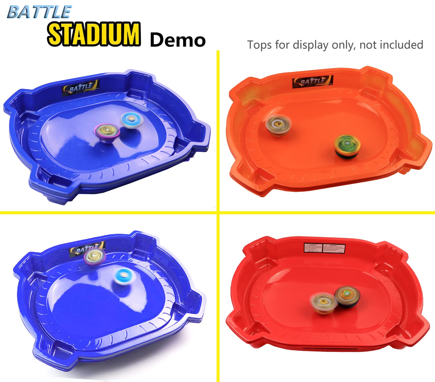 Stadium Battle Arena Compatible with Battling Tops Game (Blue2)