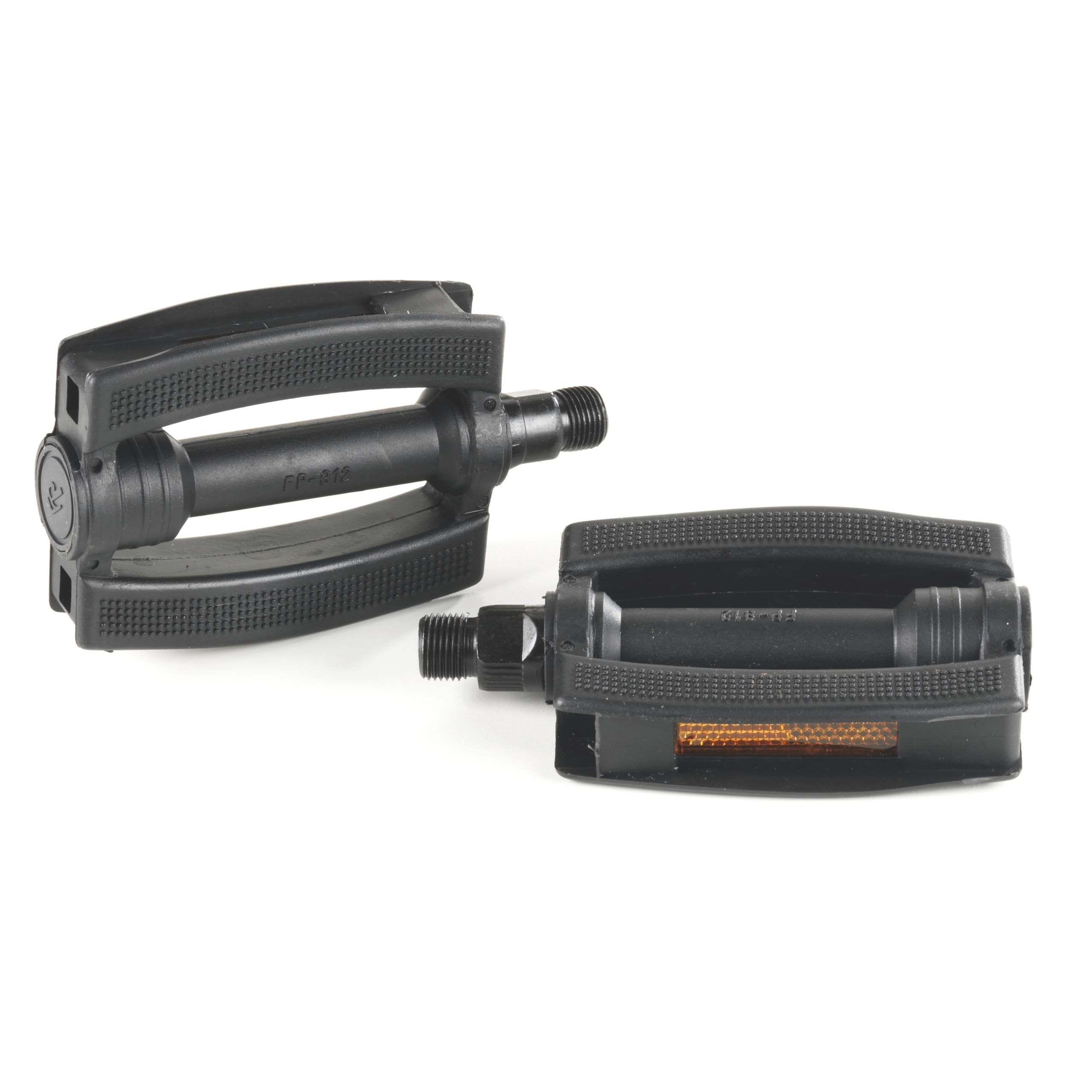 Bottari Bike Accessories Pedals with Reflectors (Pair) - Black