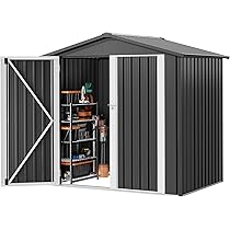 DWVO 5x3ft Resin Outdoor Storage Shed With Floor, Togo