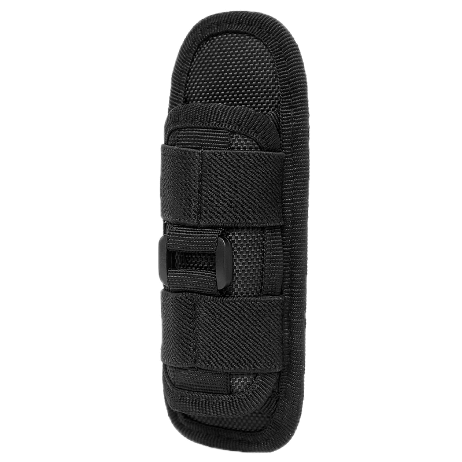 TRIWONDER Tactical Flashlight Holster Molle Pouch Duty Belt Pouch Torch Cover Holder Small Tool Carry Case for Camping Hiking Climbing Hunting (01 Black)