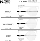 Red Dragon Nitro Flite Darts Integrated Flight & Shaft System No.2 Black Clear view 4