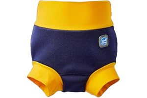 Splash About Happy Nappy Reusable Swim Diaper, Navy & Yellow, 6-12 Months