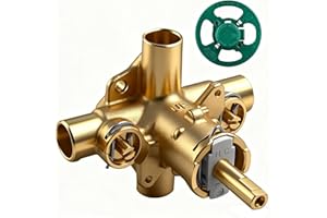 WANYOUS 2570 Shower Valve, Pressure Balancing Cycling 4 Port Tub and Brass Shower Valves with Stops Replacement for Moen 2570-1/2 Inch CC Connections, For moen Trim Kit, Includes 1222 cartridge