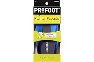 PROFOOT Plantar Fasciitis Orthotic Insoles for Men (Sizes 8-13) – Gel Shoe Inserts for Instant Heel Pain Relief and Arch Support - 1 Pair of Heel Pads