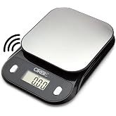 Talking Kitchen Scales - Big Numbers with Clear Loud Voice North American Accent (Black)