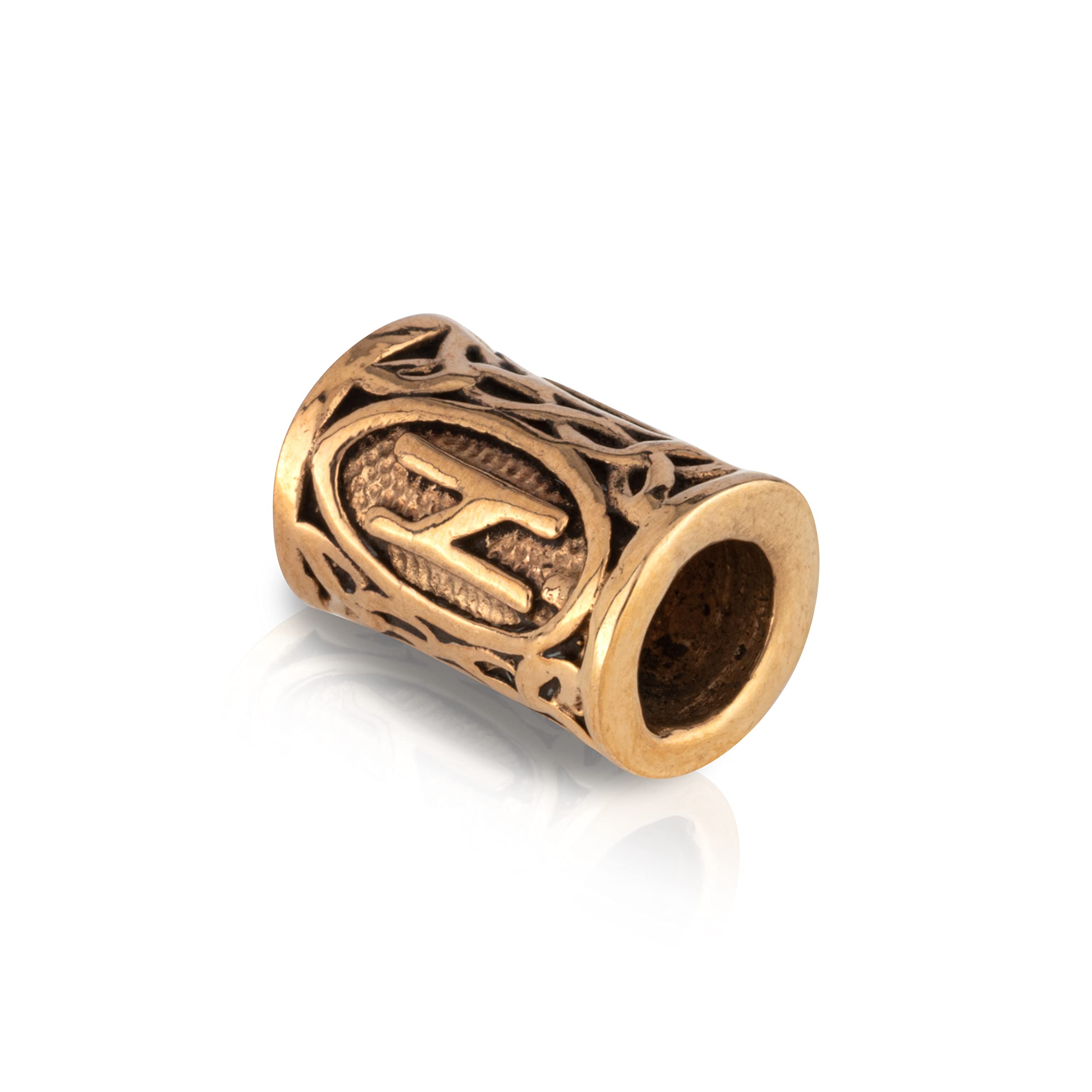 NKlaus HAGALAZ - Bronze Futhark Hair Beard Bead Germanic Celtic Viking Gothic 3555