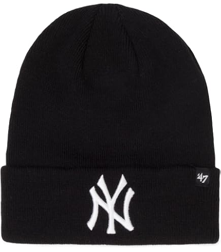 Amazon.com: '47 Brand Knit Beanie - Raised Cuff New York Yankees
