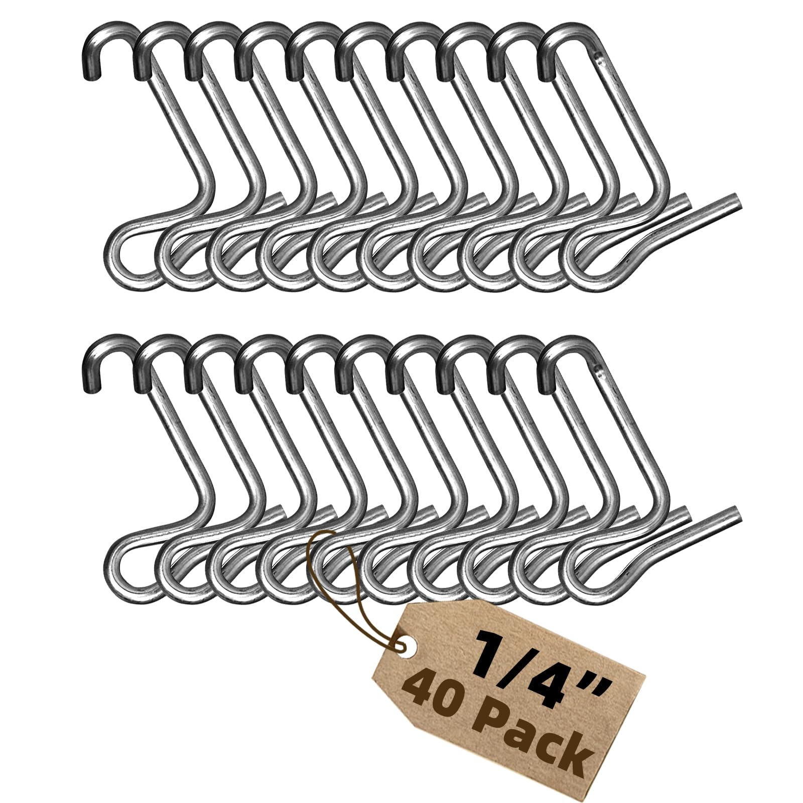 Photo 1 of OSROENE Fence Wire Tightener Clips Without Tighteners Handle, 40PCS 6mm Fence Tensioner Barb Wire Fence Tools for Wire Fence Farm Garden