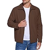 COOFANDY Men's Lightweight Zip Up Jacket Eisenhower Work Office Jackets Casual Golf Outwear