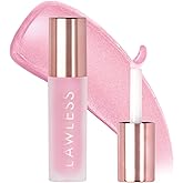 Lawless Forget the Filler Lip Plumping Line Smoothing Gloss - Strawberry Shortcake - Premium Volumizing Lip Gloss with Natural Ingredients Designed to Plump, Firm, and Hydrate Lips 0.11 oz