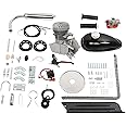 RibasuBB 100cc Bicycle Engine Kit,2 Stroke Cycle Bicycle Gas Motorized Gasoline Engine Motor Kit,Full Set Energy Saving Bike Engine Kit for 26" 28" Bike