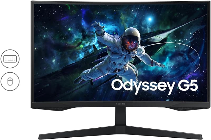 Ecran PC Odyssey G55C 27’’, 165Hz , 1ms, Dalle VA Incurvée 1000R, QHD : 2560x1440, 2500:1,HDR10, AMD FreeSync, Auto Source Switch +, Pied Ajustable, DisplayPort, HDMI