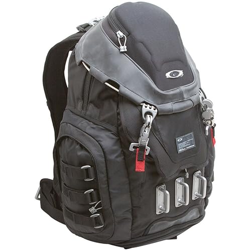 Oakley Men's Kitchen Sink Backpack, Black/Red, One Size in Oman